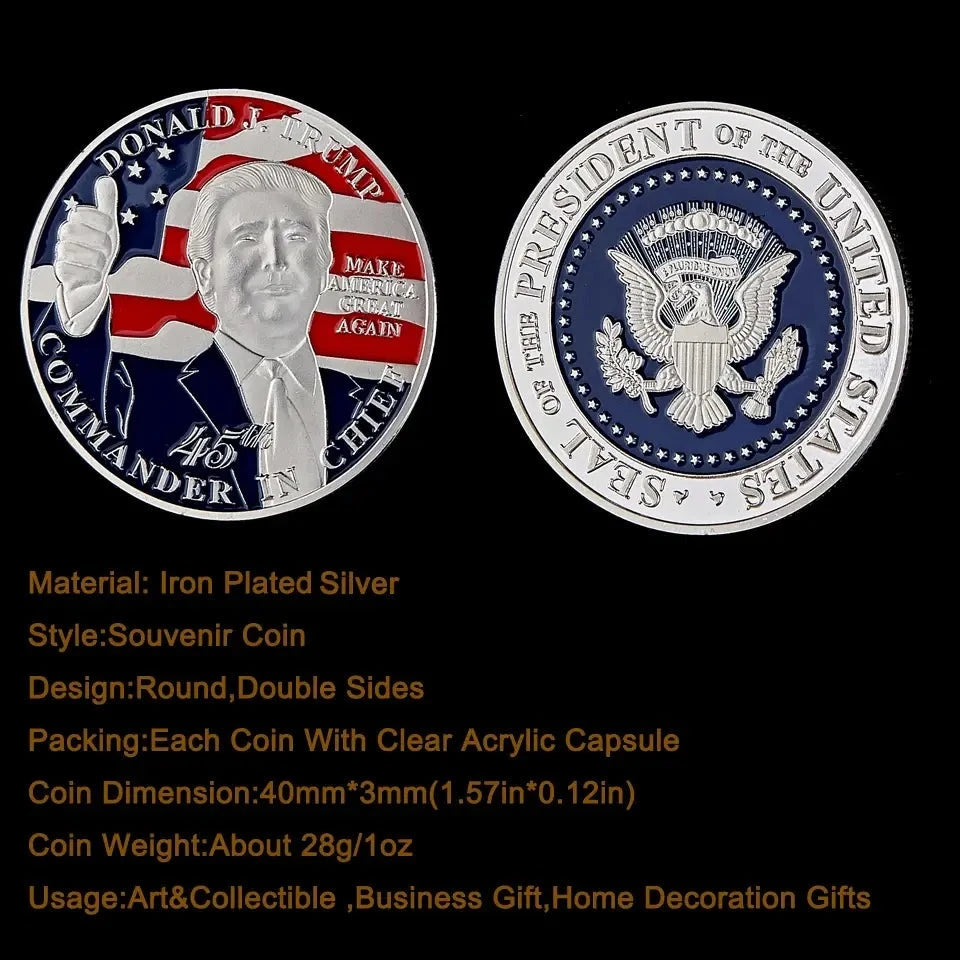 US White House The Statue of Liberty Silver Replica Coin Collection